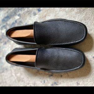 Men’s Black Leather Ferragamo Loafer